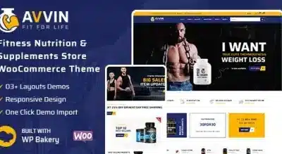 Avvin – Fitness Nutrition and Supplements Store WooCommerce Theme