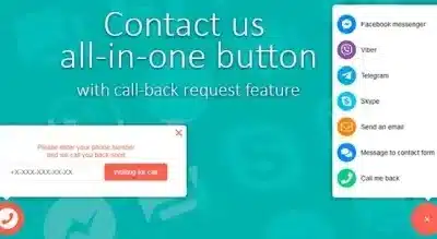 Contact Us All-in-One Button with Callback Request Feature