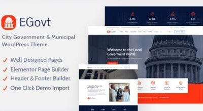 EGovt Theme – City Government WordPress Theme