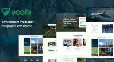 Ecofa – Environment Protection Nonprofits WordPress Theme