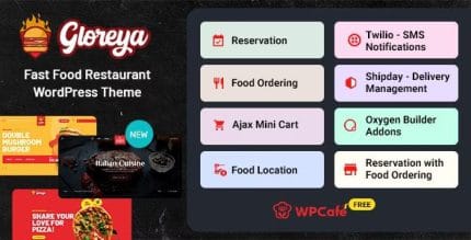 Gloreya-Food-Ordering-Delivery-Restaurant-WordPress-Theme-430x219-1.jpg Gloreya – Food Ordering & Delivery Restaurant WordPress Theme - Image 1