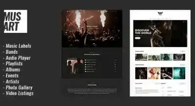 Musart – Music Label and Artists WordPress Theme