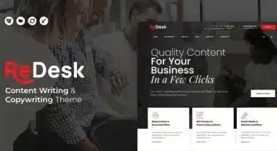 ReDesk – Content Writing & Copywriting Theme