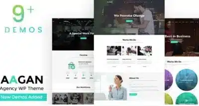 Aagan – Startup Business Agency WordPress Theme