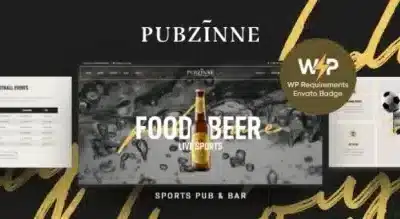 Pubzinne Sports Bar WordPress Theme
