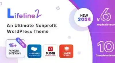 Lifeline 2 – An Ultimate Nonprofit WordPress Theme for Charity, Fundraising and NGO Organizations