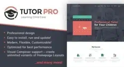 Tutor Pro Education WordPress Theme