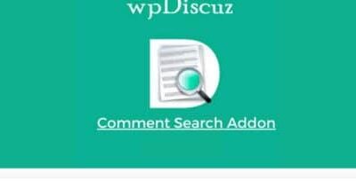 wpDiscuz Comment Search Addon