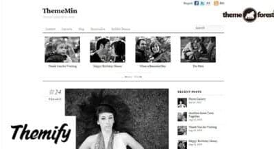 Themify Thememin WordPress Theme + Activation