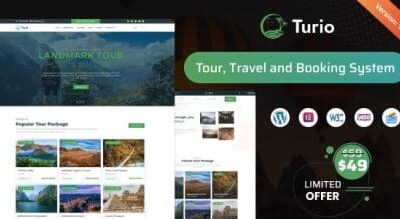 Turio Theme – Tour and Travel WordPress Theme Tourism Agency