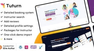 Tuturn Theme – Online Tutors MarketPlace WordPress Theme