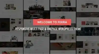 Fekra – Multi PageOne Page WordPress Theme