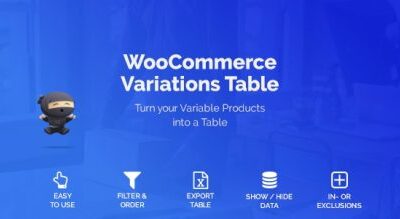 Product Variations Table for WooCommerce