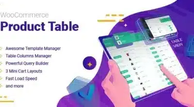 WooCommerce Product Table