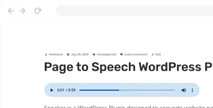 Speaker – Page to Speech Plugin for WordPress Speaker – Page to Speech Plugin for WordPress