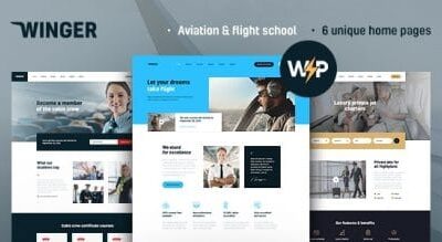 Winger – Aviation & Flight School WordPress Theme