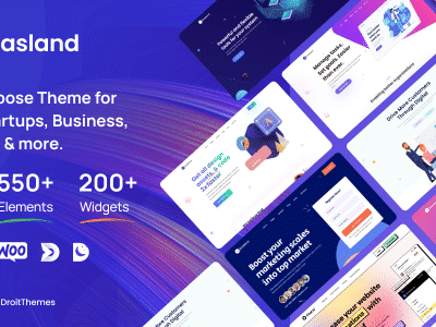 Saasland – MultiPurpose WordPress Theme for SaaS Startups
