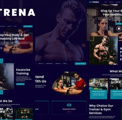 Trena – Sport & Fitness Trainer Services Elementor Template Kit