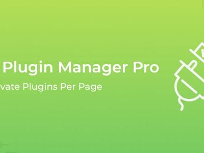 WP Plugin Manager Pro – Deactivate Plugins Per Page
