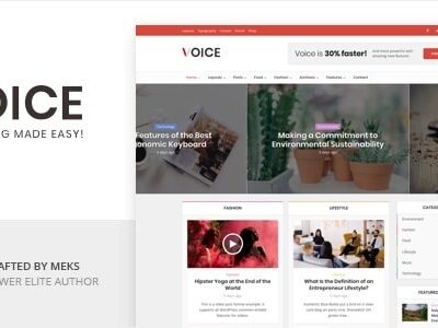 Voice Clean News Magazine WordPress Theme