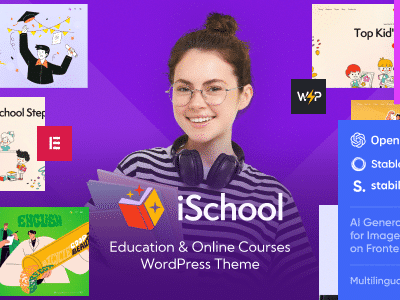 iSchool – Education & Online Courses WordPress Theme is a premium, modern, and feature-rich solution designed for schools, universities, online academies, training centers, and e-learning platforms. With its clean, professional, and responsive design, iSchool helps you create an engaging educational website that works seamlessly across all devices. This theme is fully compatible with Elementor Page Builder, allowing you to easily customize layouts, colors, and content without any coding skills. It integrates smoothly with LearnPress and other popular LMS plugins, making it perfect for managing online courses, lessons, quizzes, and student progress tracking. iSchool offers multiple pre-built demos and inner pages for courses, events, blogs, and contact forms. It also supports WooCommerce, enabling you to sell courses, memberships, and study materials directly from your website. Built with SEO best practices, it ensures your education platform ranks higher in search engines. The theme includes advanced features like event management, teacher profiles, student testimonials, and a smooth enrollment process. With its fast-loading performance, multilingual support, and mobile optimization, iSchool delivers an outstanding learning experience for your audience. iSchool - Education & Online Courses WordPress Theme