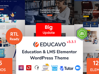 Educavo – Online Courses & Education WordPress Theme
